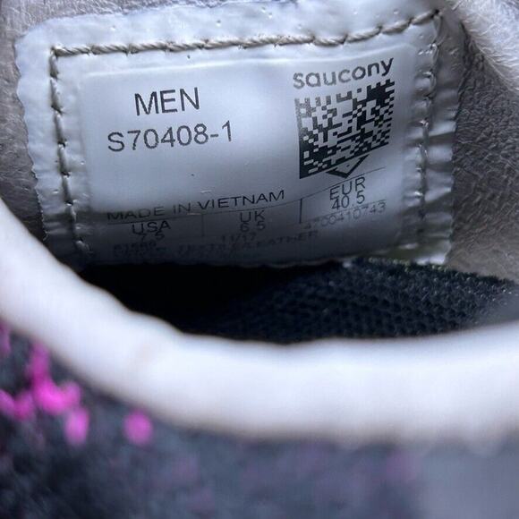 Men's Size 7.5 Womens 9 - Saucony x Soulbox Shadow Black Shoes Sneakers S70408-1 - Picture 9 of 10